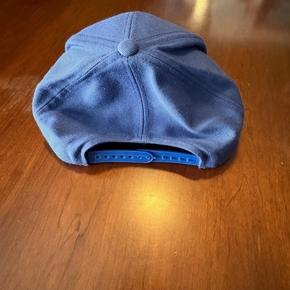 Brixton "BRXTN" Patch‎ Snapback Hat — Blue/Yellow — Adjustable - Picture 2 of 3
